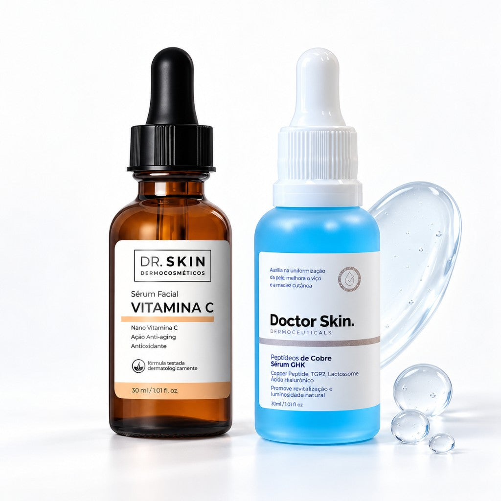 Kit Séruns GHK-CU + Vitamina C