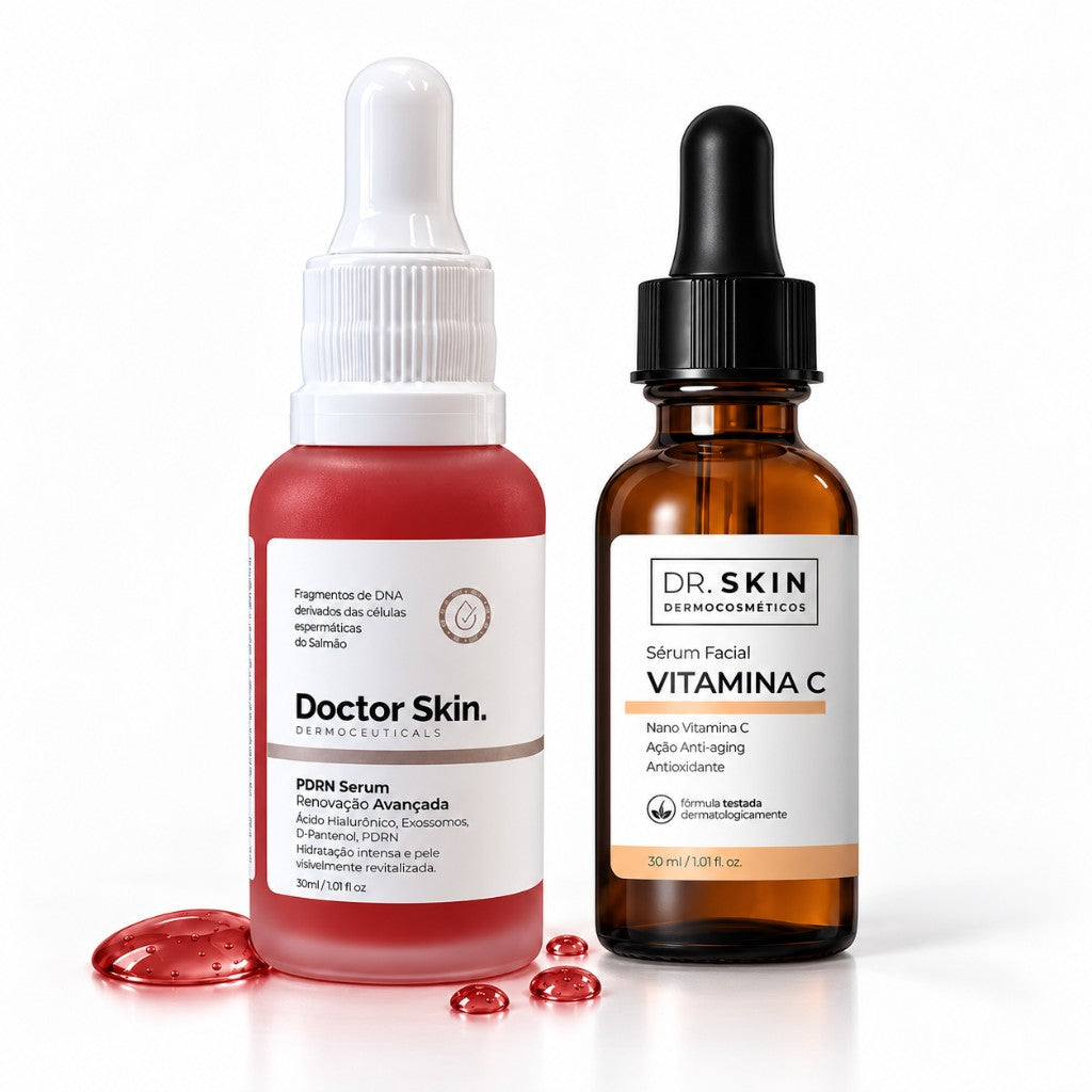 Kit Séruns Vitamina C + PDRN
